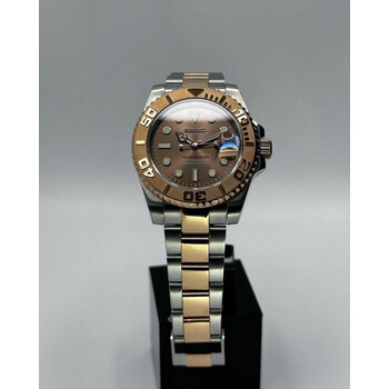 Custom Seiko Mod • 2-Tone Rose Gold Chocolate Yachtmaster • 40mm